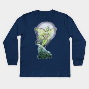 Lunar MerFairy Kids Long Sleeve T-Shirt